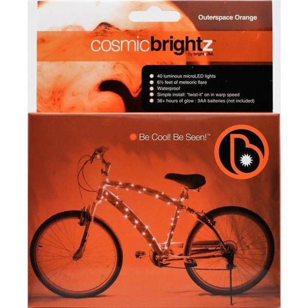 Brightz Brightz 9700311 Cosmicbrightz Bike Frame LED Light Kit  Orange 9700311